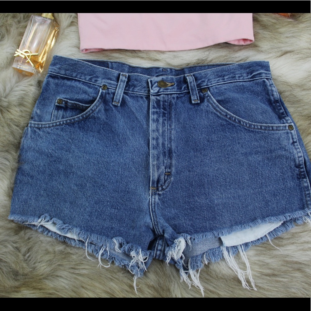 Wrangler High Rise Denim Shorts